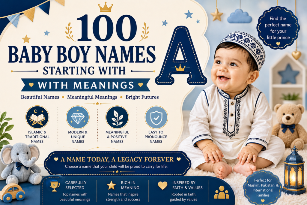 Beautiful Baby Boy Names Starting With A With Meanings – 100 Meaningful A Names