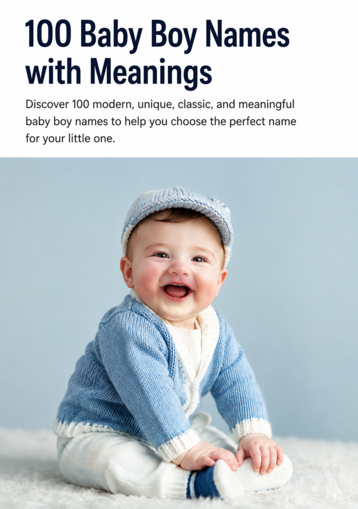100 Baby Boy Names with Meanings