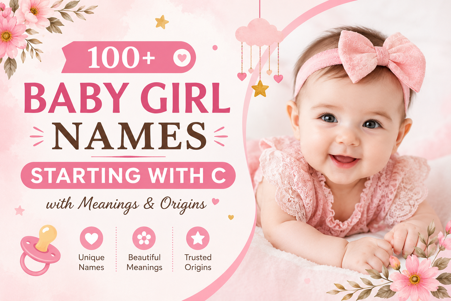100 Baby Girl Names Starting With C With Meanings – Unique & Beautiful Names