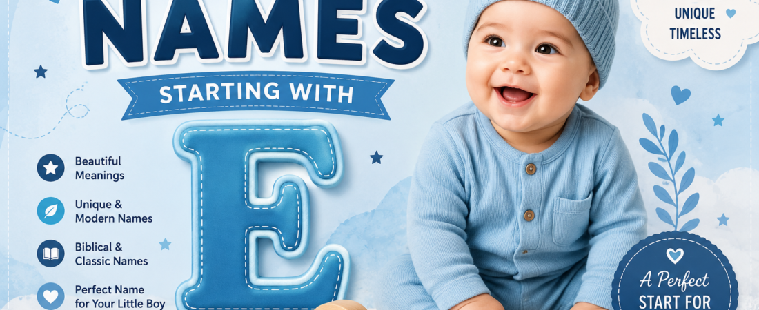 100 Baby Boy Names Starting With E With Meanings (2026) – Unique & Beautiful Names