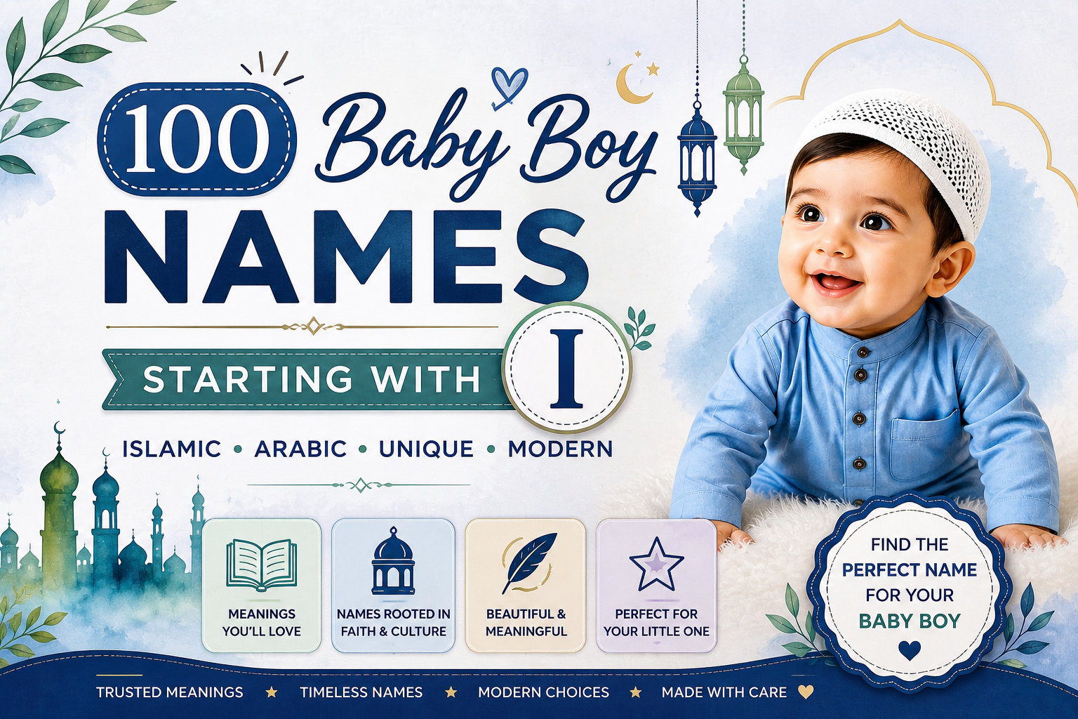100 Baby Boy Names Starting With I With Meanings – Islamic, Arabic, Unique & Modern Names