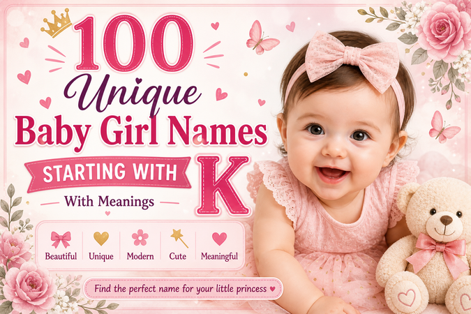 100 Baby Girl Names Starting With K With Beautiful Meanings