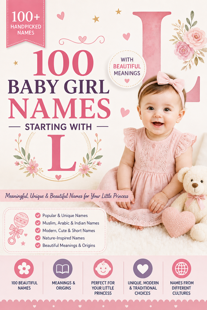 100 Baby Girl Names Starting With L With Beautiful Meanings