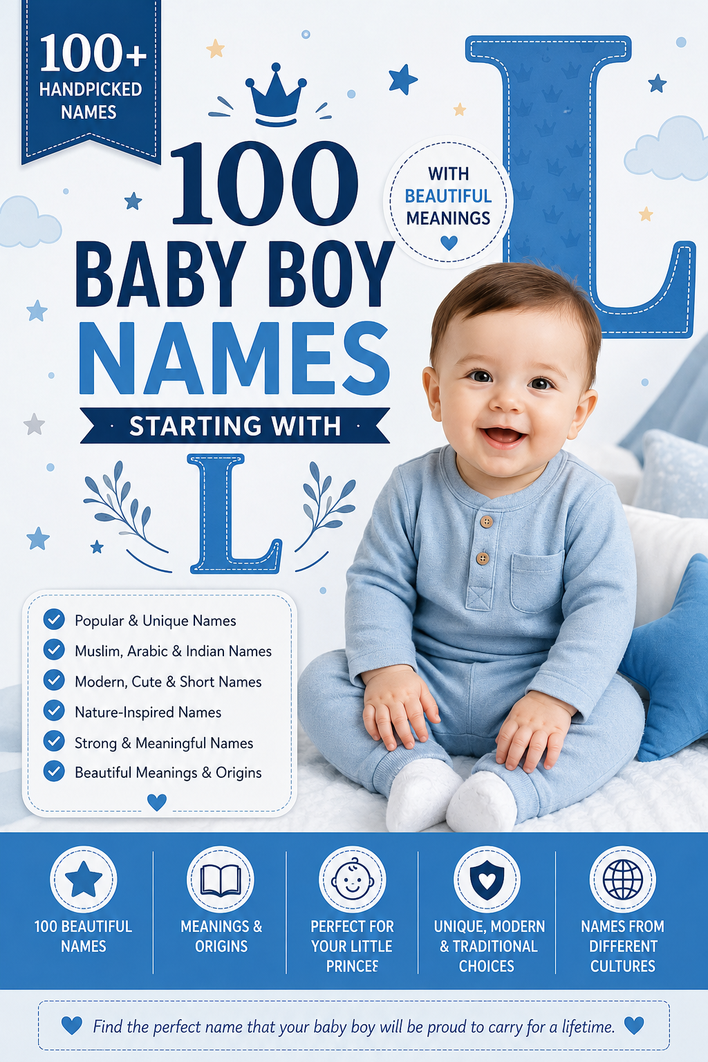 100 Baby Boy Names Starting With L With Beautiful Meanings